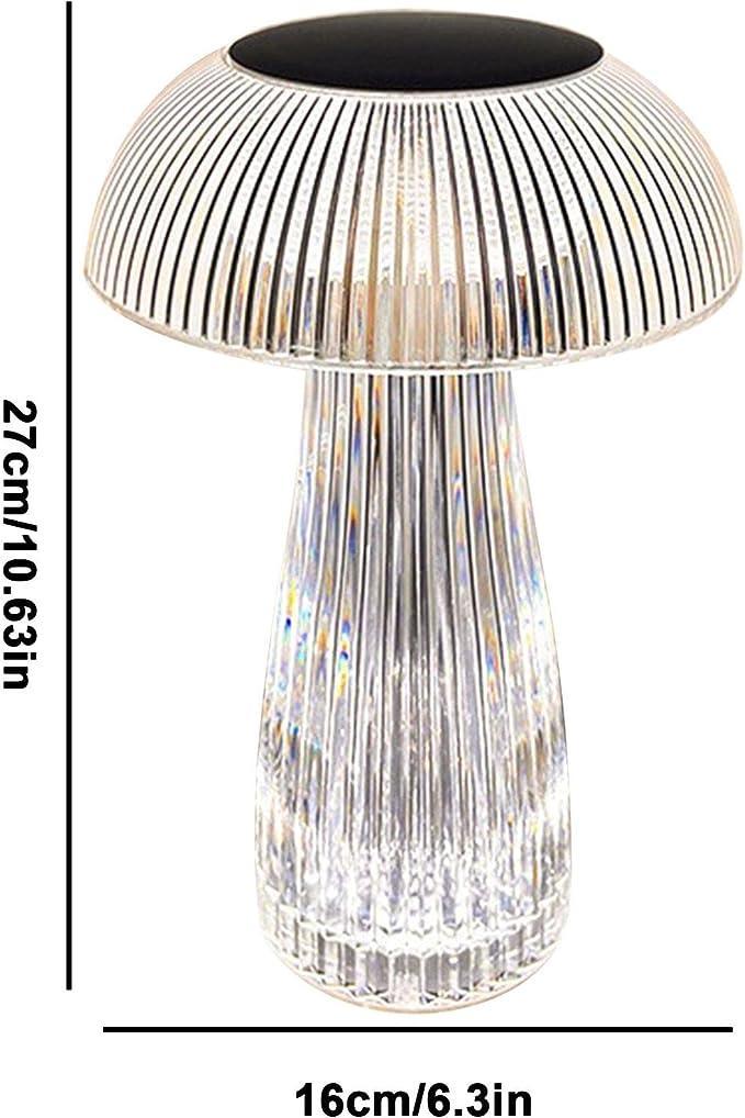 Crystal Mushroom Night Table Lamp