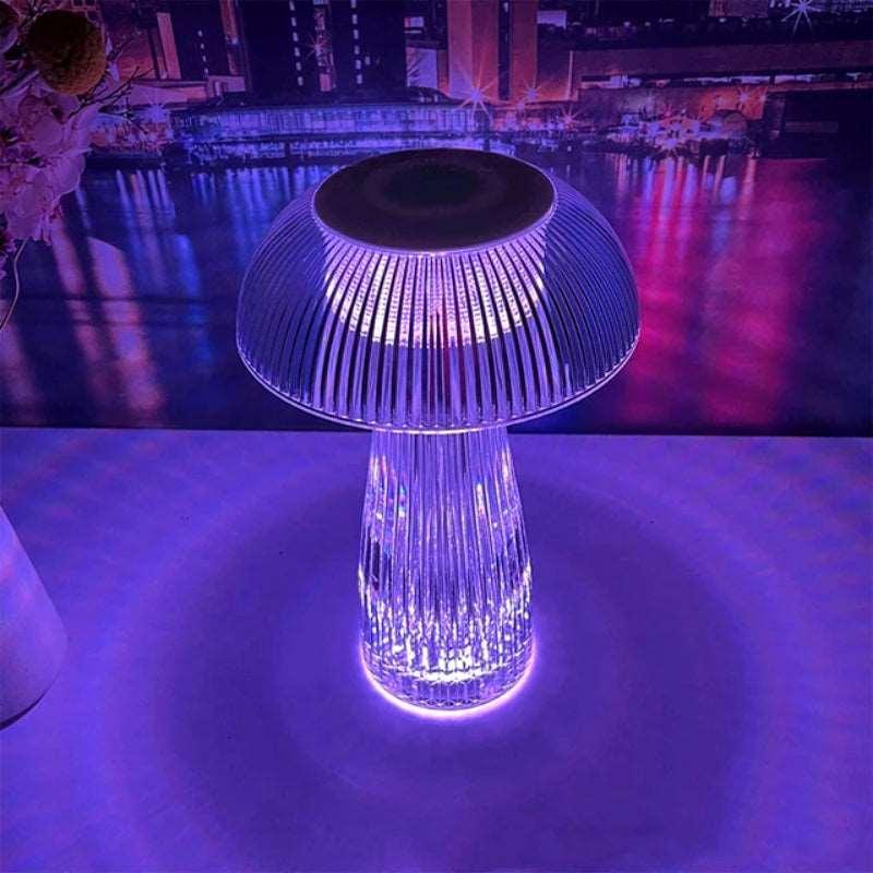 Crystal Mushroom Night Table Lamp