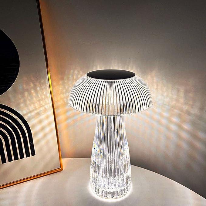 Crystal Mushroom Night Table Lamp