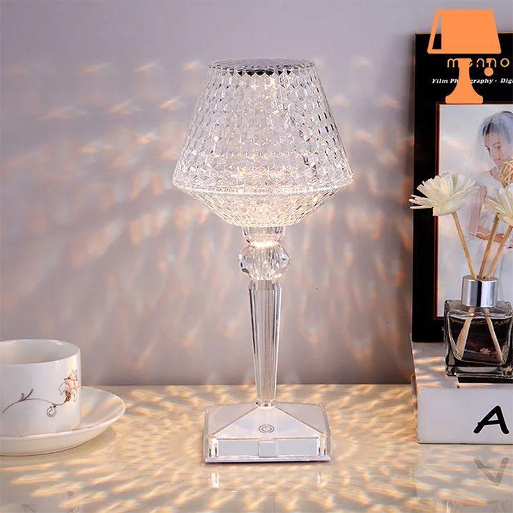 Crystal Rose Table Lamp