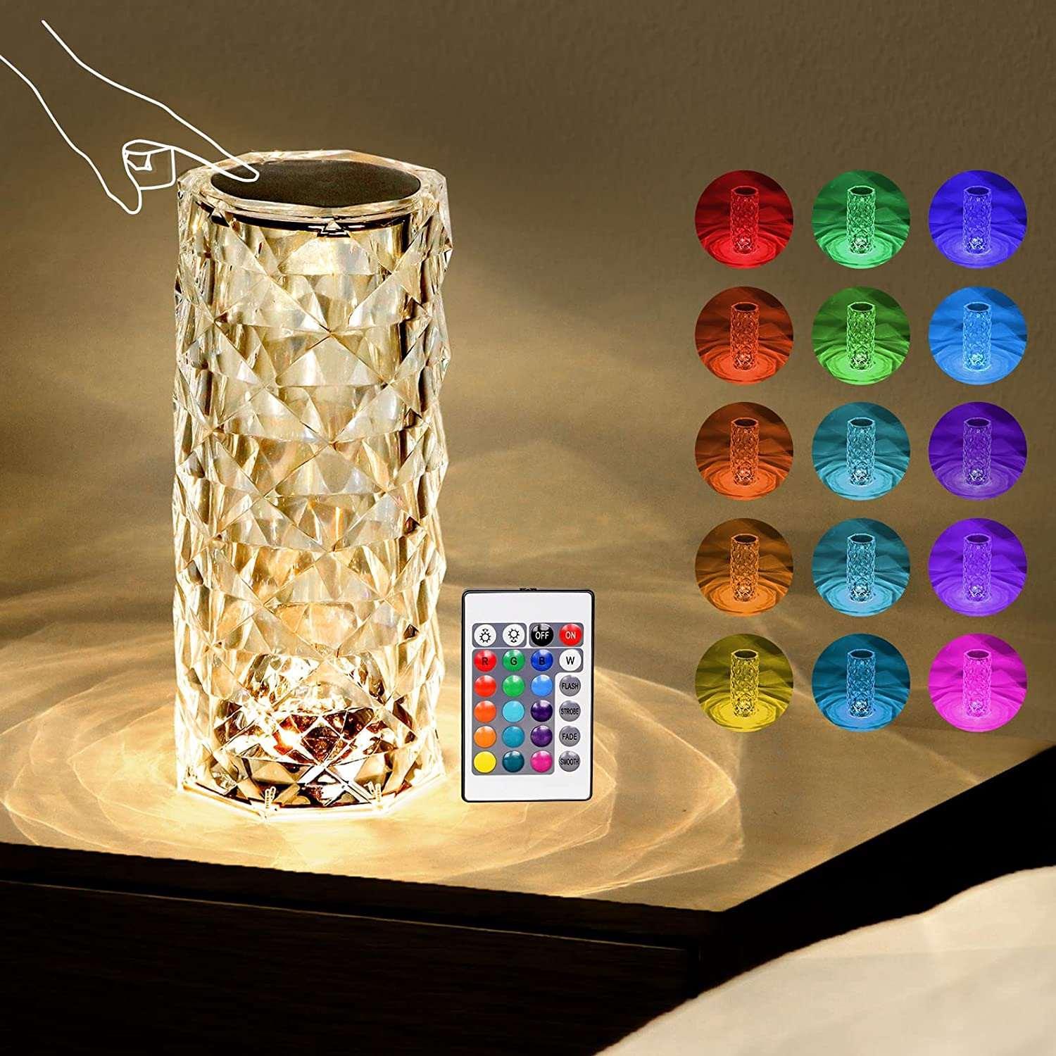 Led Diamond Crystal Lamp