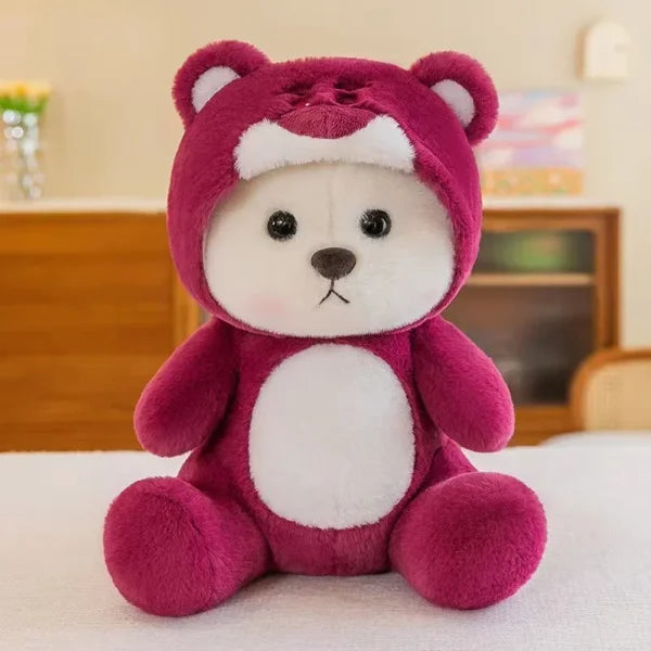 Hoodie Purple Plush Toy Teddy Bear